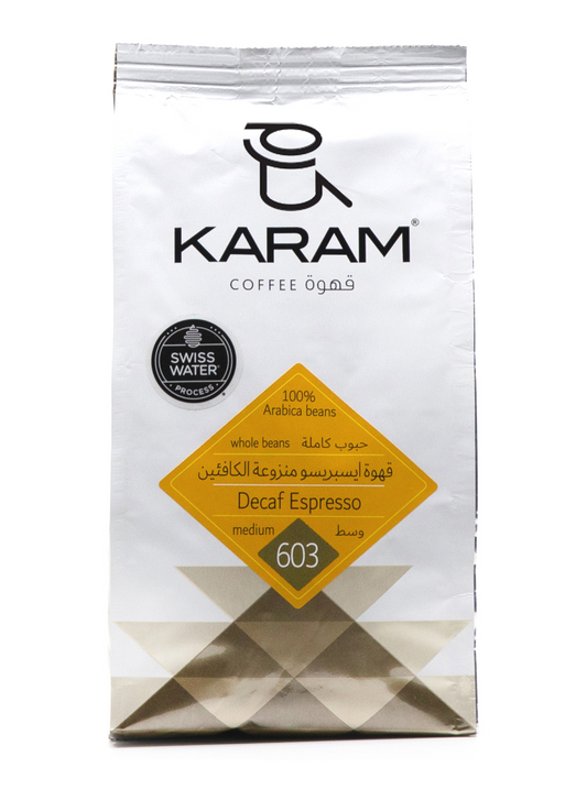 Karam Decaf Espresso Medium Roast Whole Beans - 603