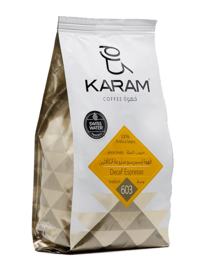 Karam Decaf Espresso Medium Roast Whole Beans - 603