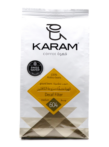 Karam Decaf Filter Medium Roast Ground Beans - 604