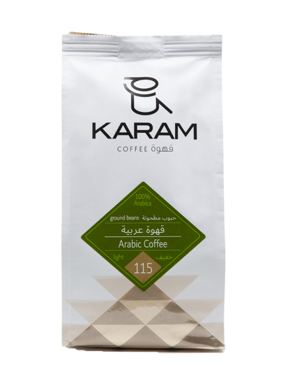 Karam Arabic Coffee Light Roast Ground Beans - 115