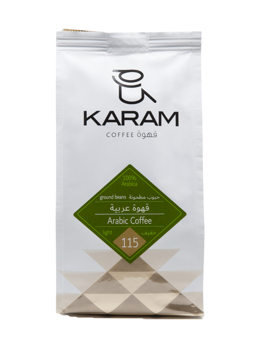 Karam Arabic Coffee Light Roast Ground Beans - 115