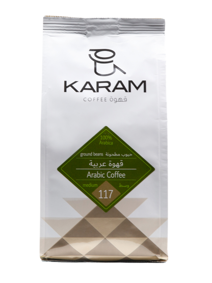 Karam Arabic Coffee Medium Roast Ground Beans - 117