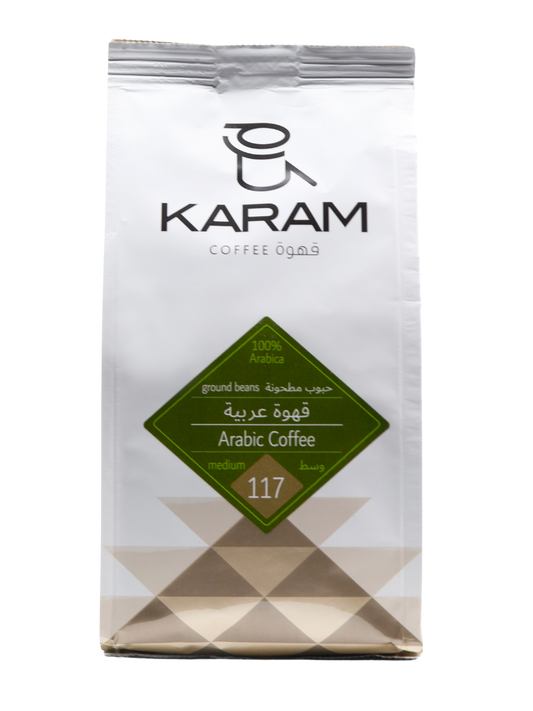 Karam Arabic Coffee Medium Roast Ground Beans - 117