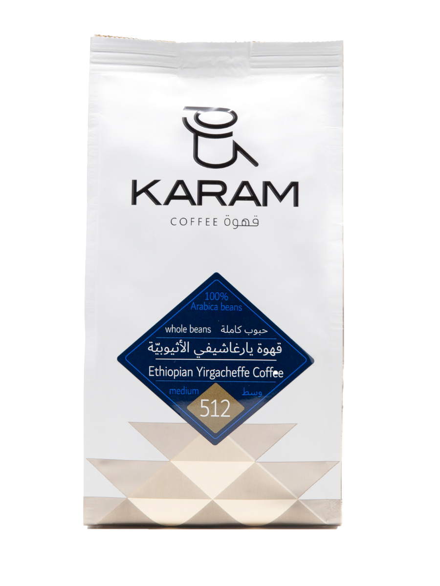 Karam Single Origin - Ethiopian Yirgacheffe Medium Roast Whole Beans - 512