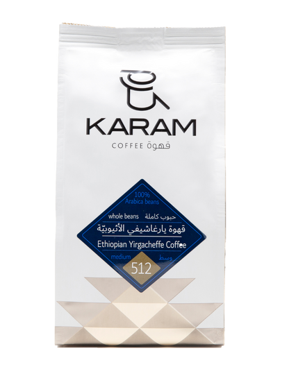 Karam Single Origin - Ethiopian Yirgacheffe Medium Roast Whole Beans - 512