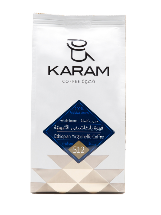 Karam Single Origin - Ethiopian Yirgacheffe Medium Roast Whole Beans - 512