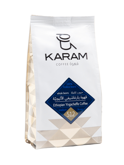 Karam Single Origin - Ethiopian Yirgacheffe Medium Roast Whole Beans - 512