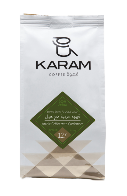 Karam Arabic Coffee With Cardamom Medium Roast Ground Beans - 127