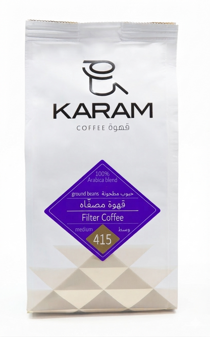 Karam Filter Coffee Medium Roast Ground Beans - 415