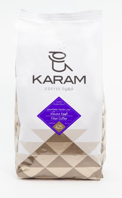 Karam Filter Coffee Medium Roast Ground Beans - 425